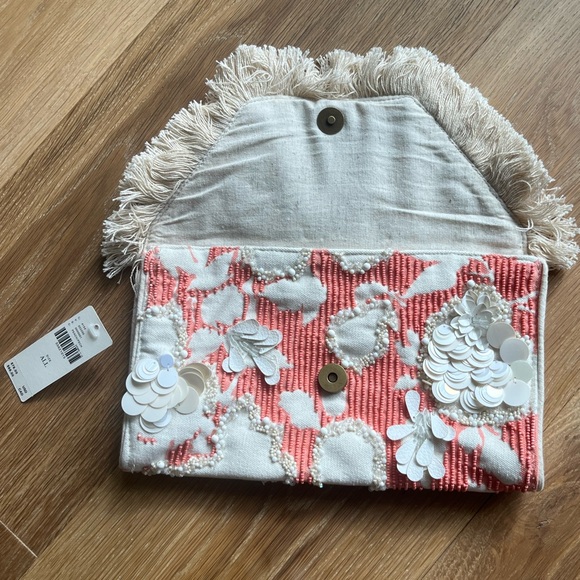 NWT Anthropologie Celia Embellished Clutch - Picture 5 of 7